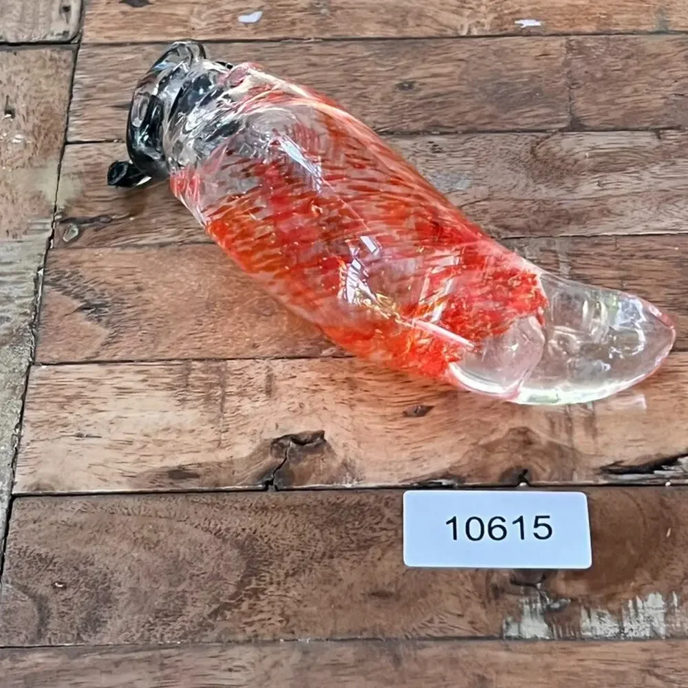 Art Glass Hand Blown Red Chili Pepper 7.5